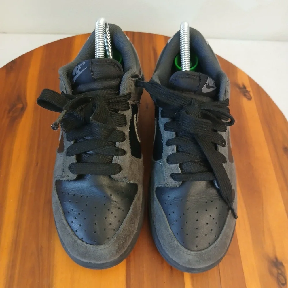 Nike Dunk Low Women 8 Black Grey Casual Shoes Sneakers II7636-001